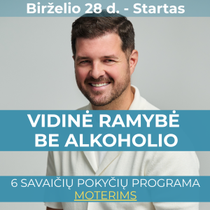 vidinė ramybė be alkoholio 6 savaičių pokyčių programa moterims