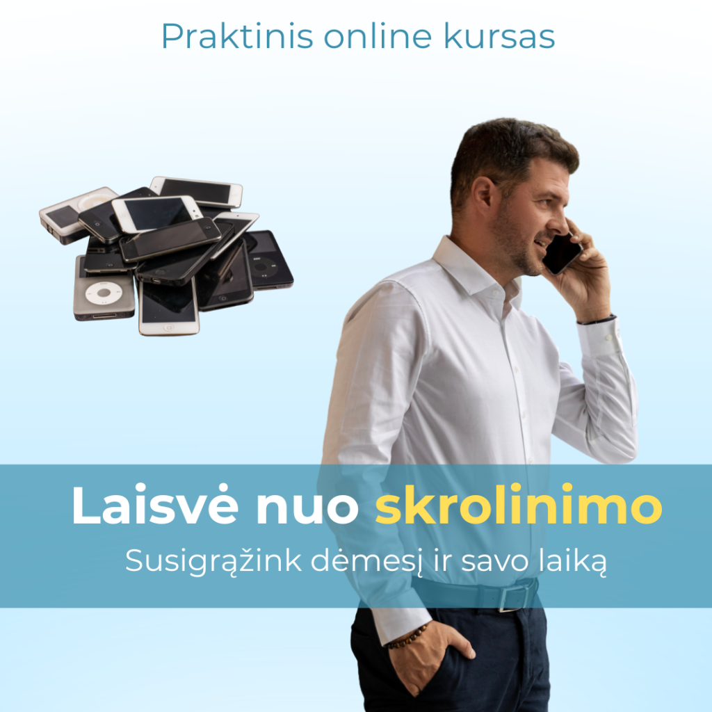 laisvė nuo skrolinimo